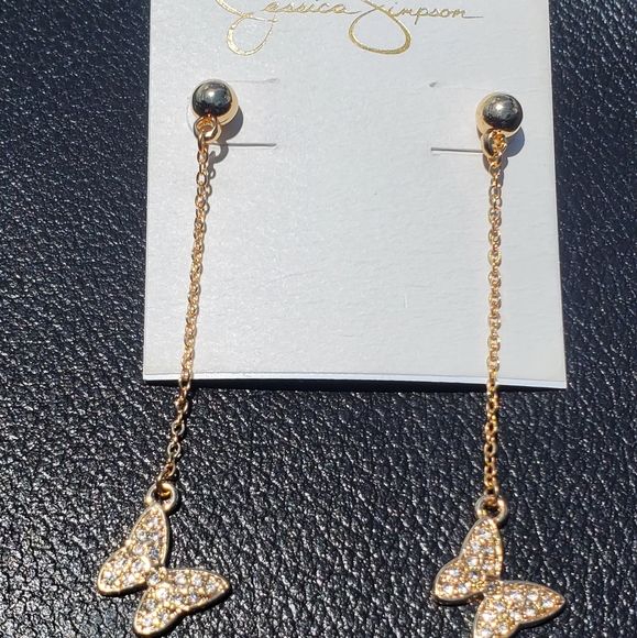 Jessica Simpson Butterfly Earrings - Picture 2 of 9